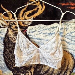 Calvin Klein White Lace Eyelet Bralette